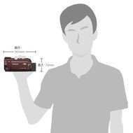 Panasonic 4K video camera WX970M wipe takes lightweight 447g Brown HC-WX970M-T - International Version (No Warranty) N3
