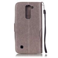 LG K7 Case, LG K7 Wallet Case,PHEZEN Cute Bear Don&#039;t Touch My Phone Design PU Leather Wallet Case Stand Flip Case... N28