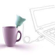 Yosoo USB Powered Tulip Flower Shaped Mini Portable Steam Air Mist Humidifier Purifier N3
