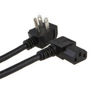 CableCreation 10 Feet 18 AWG Universal Power Cord for NEMA 5-15P Angle Type to IEC320 C13 Angle Type Cable, 3M... N2