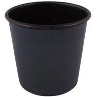 Matfer Bourgeat Steel Exopan Small Cake Mold For Baba, Non-stick , 2.37&quot; Diam., 6PK Black 331594