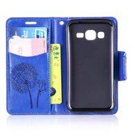 Galaxy Core Prime Case,ikasus Glitter Diamond Embossing Flowers Lily Butterfly PU Leather Flip Wallet Pouch Stand... N28