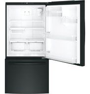 GE Black Bottom Freezer Refrigerator