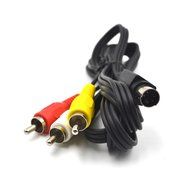 Electop 4 Pin S-video to 3 Male RCA Composite Video Cable 1.45M