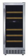 Fagor WC28DZ 15-Inch Wine Cooler with Digital Controls and Stainless Steel/Glass Reversible Door