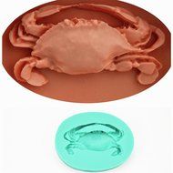 TANGCHU Silicone Soap Craft Molds Crab Shape Fondant Cake Decorating Baking Tool Green N2