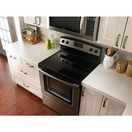 4.8 Cu. Ft. Electric Self Cleaning Range Finish: Stainless Steel N2