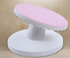 Cake Decorating Turntable Rotating Revolving Kitchen Display Inclinable Stand 24cm N4