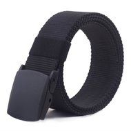 Kinsun Military Plastic Buckle Nylon Canvas Adjustable Strong Waist Web Belt (Black) N5