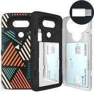 LG G5 Case, G5 Card Case, SKINU [USB type C] [Dual Layer] [Card Slot] [Drop Protection] [Wallet] with Mirror and...