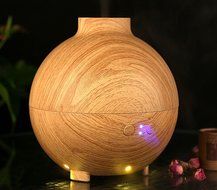 Aphse Version 600ml Essential Oil Diffuser Wood Grain Aroma Diffuser and Cool Mist Personal Humidifier, Whisper... N5