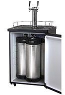 Kegco Homebrew Kegerator Triple Faucet Ball Lock Keg Dispenser Black N7