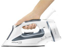 Rowenta DW2070 Effective Comfort 1600-Watt Steam Iron Stainless Steel Soleplate with Auto-Off, 300-Hole, Blue N11