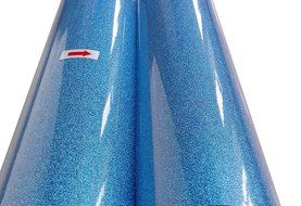 T-shirt Glitter Heat Transfer Vinyl,iron on Heat Transfer, 20"x12" (1 FOOT) (Aqua-CDG09)