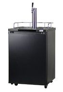 Kegco Homebrew Kegerator Triple Faucet Ball Lock Keg Dispenser Black N8