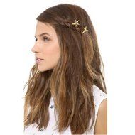 Yaheeda 4pcs Women Hair Clip Clamps Accessories,Barrette Gold Silver Metal Hair Clip Headband N4