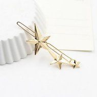 Yaheeda 4pcs Women Hair Clip Clamps Accessories,Barrette Gold Silver Metal Hair Clip Headband N5