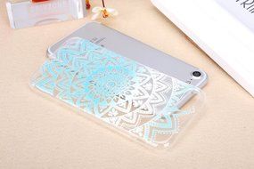 iPhone 7 Case, PHEZEN Henna Mandala Floral Design [Scratch Resistant] Clear TPU Bumper Case Soft Rubber Gel Silicone... N36