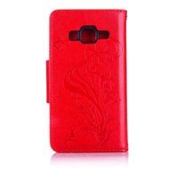 Galaxy Core Prime Case,ikasus Glitter Diamond Embossing Flowers Lily Butterfly PU Leather Flip Wallet Pouch Stand... N33