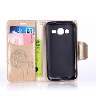 Galaxy Core Prime Case,ikasus Glitter Diamond Embossing Flowers Lily Butterfly PU Leather Flip Wallet Pouch Stand... N35