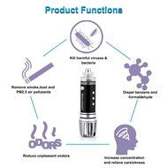 Excelvan BT19 12V Black Mini Auto Car Fresh Air Ionic Purifier Home Oxygen Bar Ozone Ionizer Cleaner N3