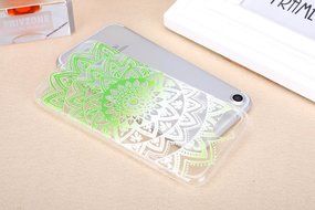 iPhone 7 Case, PHEZEN Henna Mandala Floral Design [Scratch Resistant] Clear TPU Bumper Case Soft Rubber Gel Silicone... N39