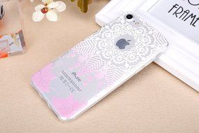 iPhone 7 Case, PHEZEN Henna Mandala Floral Design [Scratch Resistant] Clear TPU Bumper Case Soft Rubber Gel Silicone... N44