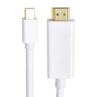 Mini DisplayPort to HDMI Cable - 3 Feet White Thunderbolt compatible by BuyCheapCables&reg;