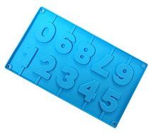 COOKO Number 0~9 Shape Silicone Lollipop Mold for Making Homemade Chocolate, Candy, Gummy, Jelly, Baking Molds... N2