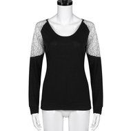 Women&#039;s Blouse,Laimeng Cotton Blend V Neck Long Sleeve V Neck Lace Blouse Tops (M, Beige) N4