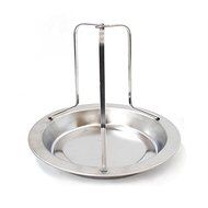 BonAchat 17CM*19CM Nonstick Vertical Poultry Roaster? Chicken holder with Sauce Plate in Carbon Steel For BBQ