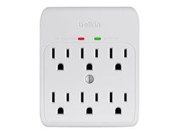 Belkin Single Outlet SurgeCube Surge Protector, 885 Joules (F9H100-CW) N4