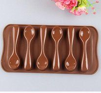 Spoon Shape Silicone Cake Mold Chocolate Fondant Tools Decoration Bakeware Cupcake Baking Molds