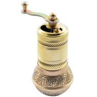 Manual Hand Grinder Mill SET for Turkish Greek Arabic Coffee Beans &amp; Spice Pepper Salt , Brass (Daddy &amp; Kid)
