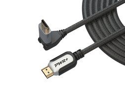 Pwr+ 100 Ft Max Length 4K HDMI Cable 2.0 with 90 Degree Adapter for PS3 PS4 Xbox 360 Apple-TV Laptop Projector... N9