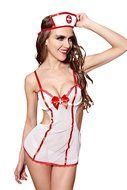 Wanheyao Europe and Sexy Lingerie Sexy Nurse Uniforms Temptation Sexy Lingerie Mesh Suits N31