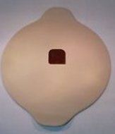 The Pampered Chef Medium Round Stone with Built in Handles on the Sides