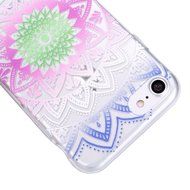 iPhone 7 Case, PHEZEN Henna Mandala Floral Design [Scratch Resistant] Clear TPU Bumper Case Soft Rubber Gel Silicone... N51