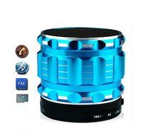Generic Metal Steel Wireless Bluetooth Speaker Support FM Radio Color ( Blue ) N6