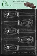 Cybrtrayd H113 Halloween Chocolate Candy Mold, Casket Pretzel Pop