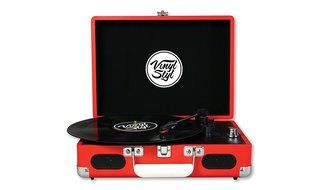Vinyl Styl Groove Portable 3 Speed Turntable (Red) N5