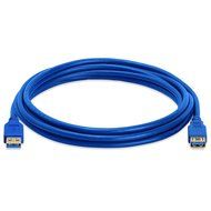 Cmple - USB 3.0 A Male to A Female Extension Gold Plated Cable - 1.5FT (Blue)