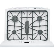 GE JGB650DEFWW 30" White Gas Sealed Burner Range
