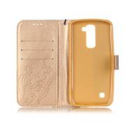 LG K7 Case, LG K7 Wallet Case,PHEZEN Cute Bear Don't Touch My Phone Design PU Leather Wallet Case Stand Flip Case... N39