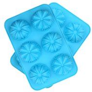 Crystallove Novelty Silicone Cake Mold Muffin Pudding Jelly Bakeware Color Randomly (3pcs, Christmas Style) N3