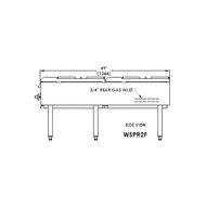 Wolf WSPR2F Stock Pot Range 18&rdquo; W x 49&rdquo; D x 22&rdquo; H (2) Cast-Iron Burners