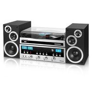 Innovative Technology ITCDS-5000 Classic Retro Bluetooth Stereo System with CD Player, FM Radio, Aux-In, and Headphone... N3