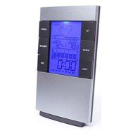 LCD Digital Indoor Weather Thermometer Clocks Humidity Meter Hygrometer Alarm Clock