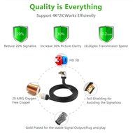 Ugreen Premium High Speed HDMI Cable with Ethernet Right Angle 270 Degree Up Supports 3D and Audio Return Compatible... N4