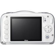 Nikon COOLPIX S33 Digital Waterproof &amp; Freezeproof Full HD 1080p Camera (White) + 64GB Class 10 Memory Card +... N7